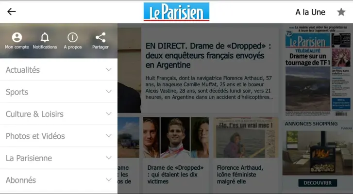 Le Parisien android App screenshot 1