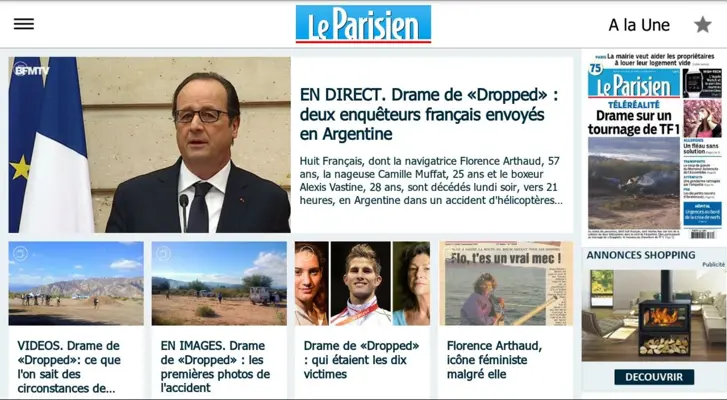 Le Parisien android App screenshot 2